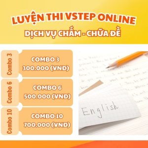 Dịch vụ chấm - chữa đề I Luyện thi Vstep Online