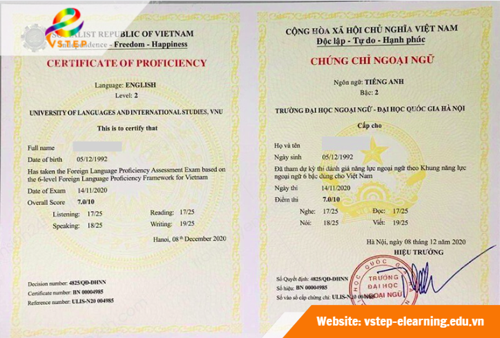 Chứng chỉ tiếng Anh A2 là gì