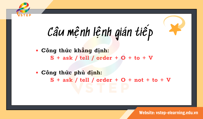 Câu mệnh lệnh gián tiếp