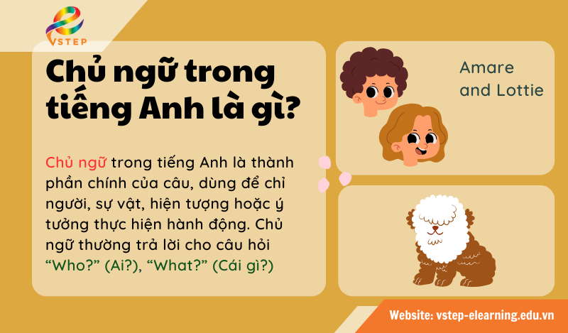 Chủ ngữ trong tiếng Anh là gì?