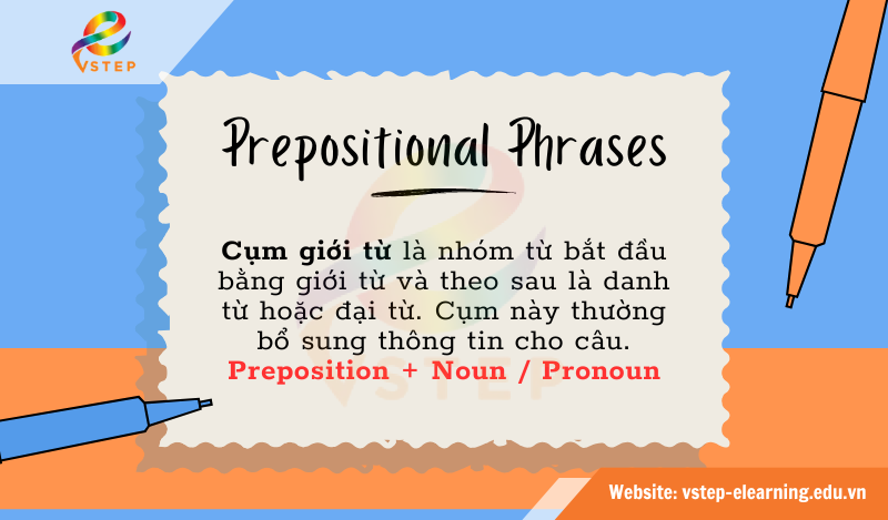 Cụm giới từ (Prepositional Phrases) là gì?