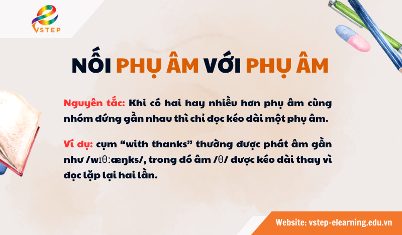 Nối phụ âm với phụ âm