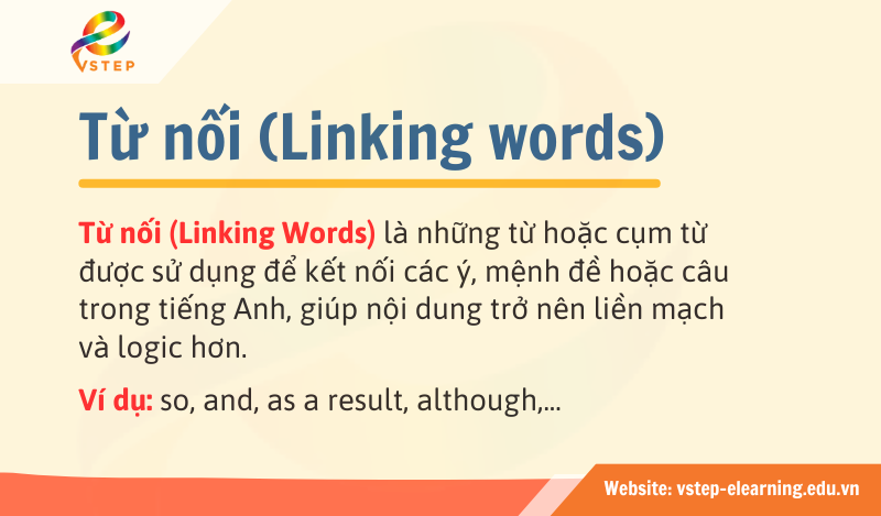 Từ nối trong tiếng Anh là gì?