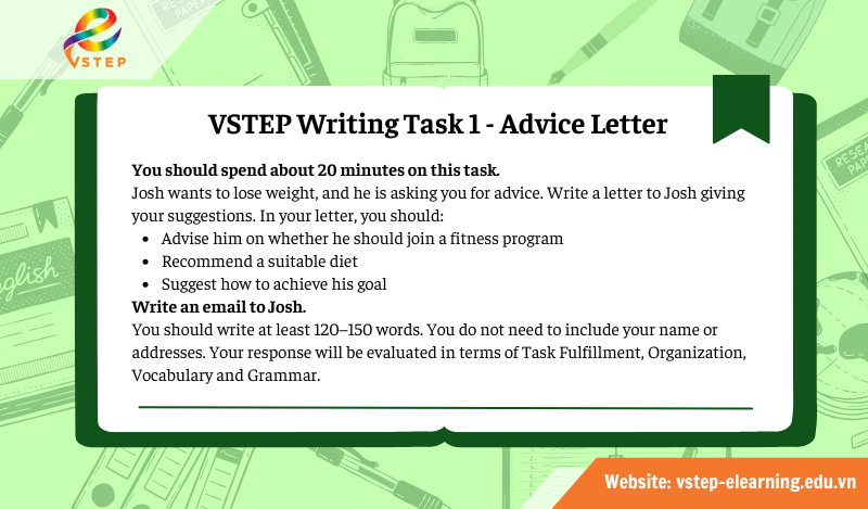 VSTEP Writing Task 1 - Advice Letter